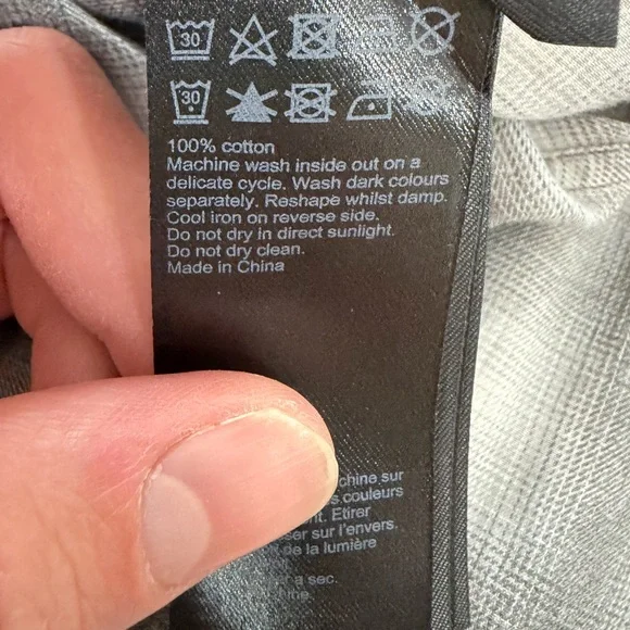 All Saints Men's Gray and White Plaid Shirt - Picture 7 of 7